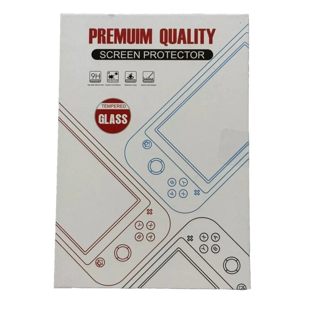 Tempered Glass Film Cover Saver Screen Protector Nintendo Switch Screen 5 pack